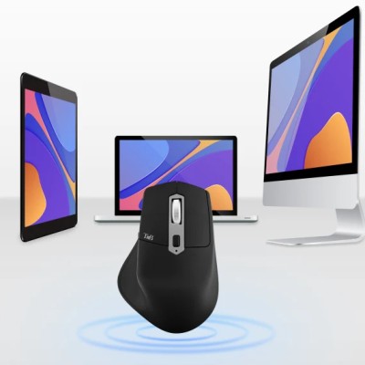 Souris semi-ergonomique sans fil TRIPLE CONNECT iClick