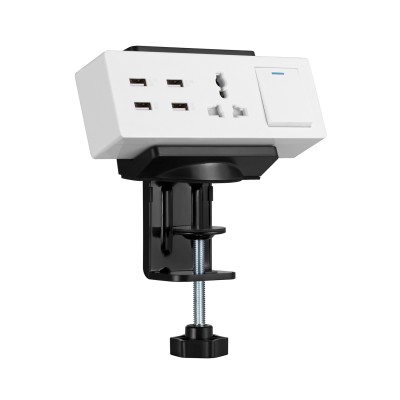 Suporte de mesa para multiprise, preto Suporte de mesa para multiprise, preto