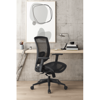 Siège de bureau avec assise et dossier résille GGI Avro 3121