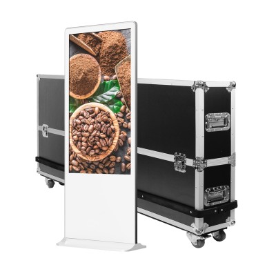 Totem Vidéo 43 pouces Indoor avec Flightcase KIMEX Totem Vidéo 43 pouces Indoor avec Flightcase KIMEX