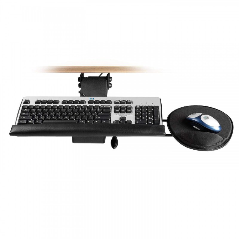 Support clavier coulissant de bureau KIMEX 150-4000 Noir